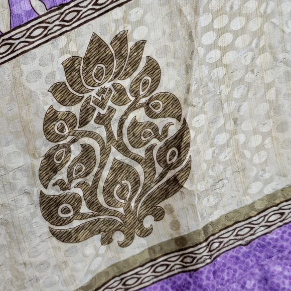 Darn Good Yarn Sari Silk Wrap Skirt Tea Goddess - Picture 13 of 16